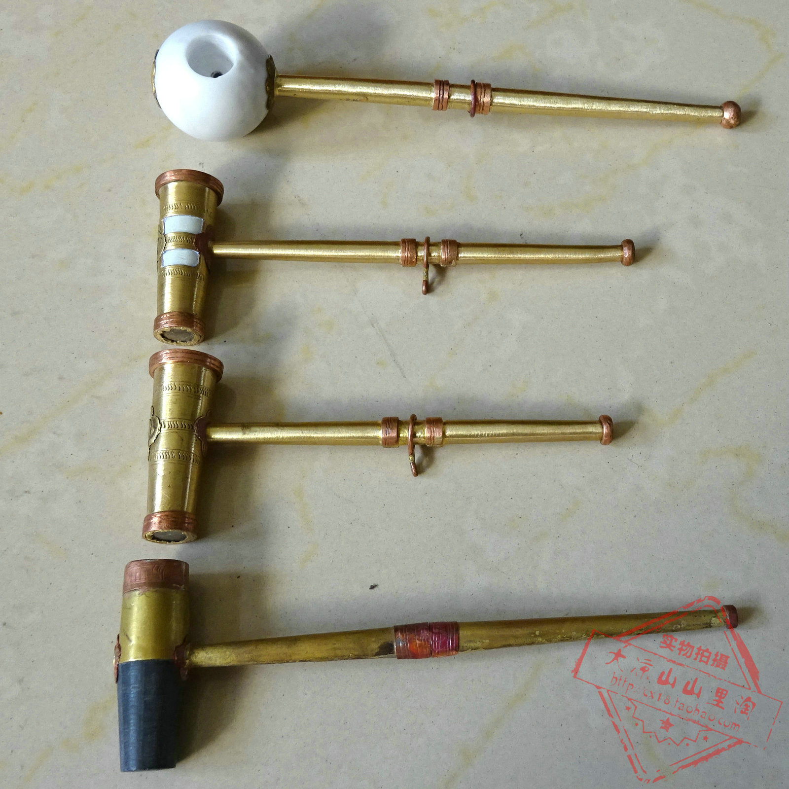 四川大凉山彝族用品 手工烟斗烟枪烟嘴全铜 彝族老人烟斗手工制作|msdalam kategori ZIPPO/Swiss Army Knife/cermin mata, penulis, paip - dari Buy2taobao.com untuk memberikan perkhidmatan ejen Taobao profesional membeli