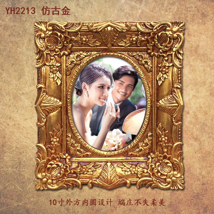 歐式金色畫框挂牆婚紗照相框結婚照片7寸10寸相框窗簾裝飾挂框在類目 家居飾品, 相框/畫框中 - 來自Buy2taobao.com提供專業的淘寶代購服務