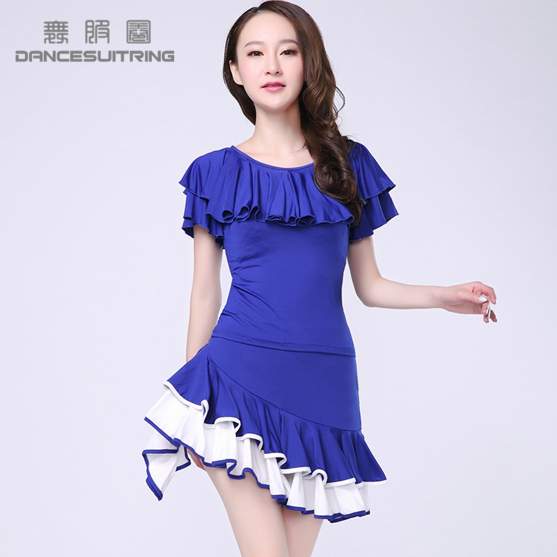 广场舞服装新款套装短袖成人拉丁舞演出裙子套装练习舞蹈服夏季女|ruв категории движение/йога/фитнес/фанаты товаров, танец/аэробика/гимнастика, площади танец, площади танец костюм - от Buy2taobao.com для оказания профессиональной услуги покупки агента Taobao