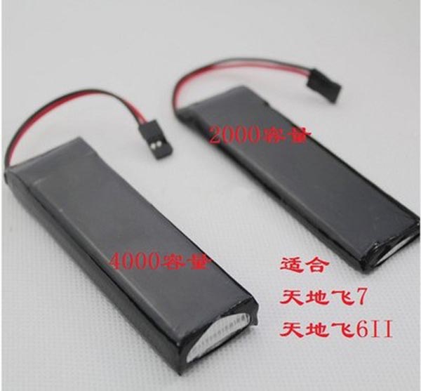 天地飞7通天6II 2.4g航模遥控器用3.7v 2000/4000mah控电发射电池在类目 玩具/童车/益智/积木/模型, 电动遥控玩具零件/工具, 遥控飞机零配件中 - 来自Buy2taobao.com提供专业的淘宝代购服务