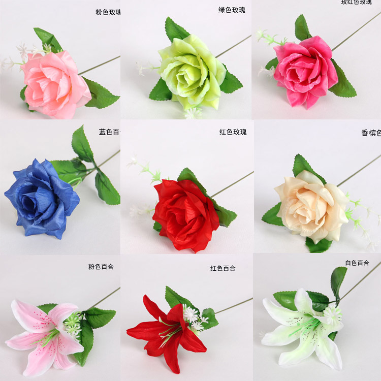 Used for single flower arrangement Wedding road lead arch Rose flower Lily The flower flower arrangement Green leaf Gypsophilain the Flower delivery/Flowers simulation/Plants gardening , Artificial flowers/Plants/Finished fruits and vegetables (New) , Artificial flowers category - from Buy2taobao.com to provide professional Taobao agent buy service