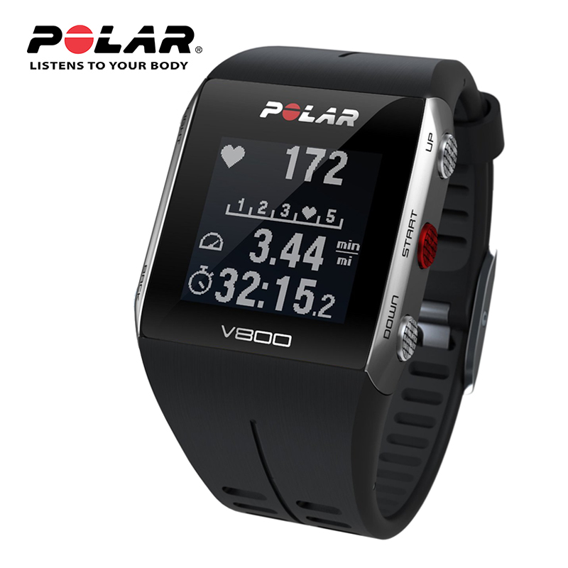 POLAR博能心率表铁人三项 跑步游泳单车 GPS智能手表运动表 V800