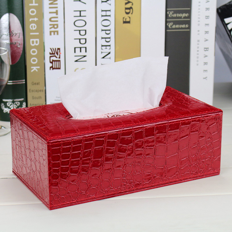 high-grade gules Crocodile print Tissue box Tissue box Home Furnishing hotel Dedicated Tissue box European style Special Offerin the Storage consolidation , Home Storage appliances , Storage Box , Tissue Box category - from Buy2taobao.com to provide professional Taobao agent buy service