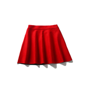大红色半身裙鸡皮戎出口日本少女裙，表演服红色舞裙表演裙短裙伞裙