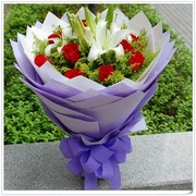 上海鲜花速递红玫瑰19花束，生日祝福送花同城鲜花花店买花