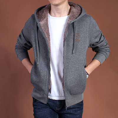 秋冬季NIAN JEEP长袖卫衣男士加绒加厚保暖