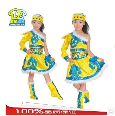 标题优化:2015新款蒙古舞蹈服演出服女装少数民族表演服装蒙族舞蹈演出服装