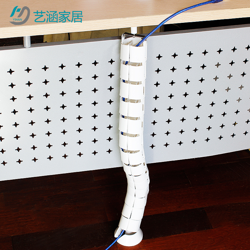 圓形蛇形管 走線管 穿線管 辦公桌藏線管 集線管 攏線器 新款白色在類目 基礎建材, 家用五金, 傢俱五金, 線孔蓋中 - 來自Buy2taobao.com提供專業的淘寶代購服務