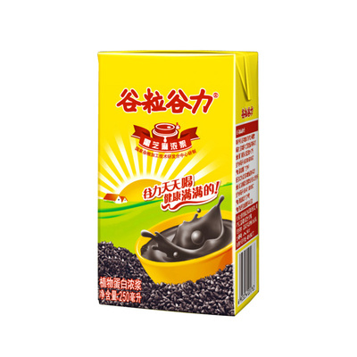 【天猫超市】谷粒谷力谷物浓浆黑芝麻浓浆250ml/盒天天喝健康满满