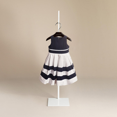 标题优化:2015夏装女童装新款条纹连衣裙 儿童薄款短袖裙 童装夏季公主裙子