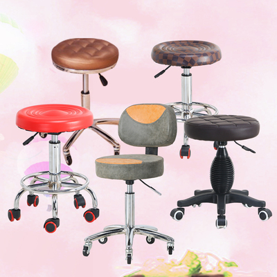 美容美发凳子美容院理发店发廊圆凳滑轮旋转防爆升降技师傅大工凳