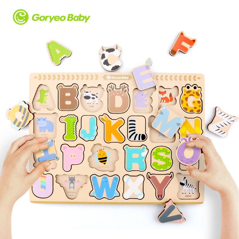 GoryeoBaby英文英语字母拼版手抓板拼板儿童早教形状拼图玩具|msdalam kategori Toy/bayi/teka-teki/blok bangunan/model, manik/teka-teki/Pasangan/pemasangan/Pukul mainan, teka-teki/teka-teki - dari Buy2taobao.com untuk memberikan perkhidmatan ejen Taobao profesional membeli