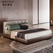 布床软包床1.8米双人床1.5米北欧床现代简约小户型床储物皮艺软床