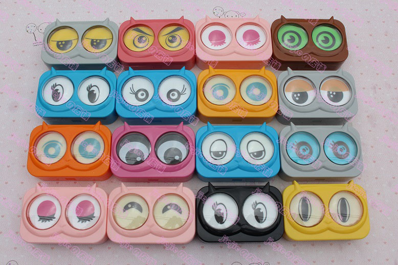 lovely Cartoon contact lenses box Companion box Water Box Care Box glasses case Small New Style Strange Systemin the ZIPPO/Swiss Army Knife/Glasses , Glasses accessories,Care agent , Contact lenses companion box category - from Buy2taobao.com to provide professional Taobao agent buy service