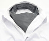 男士领巾衬衫领巾男士，英伦复古双面刺绣，西装领口巾围巾灰色碎纹