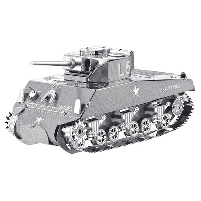 【M4中型坦克】3D立体拼图儿童DIY拼装金属