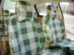 订做天然纯棉帆布专用汽车座套高尔夫7四季全包汽车坐套