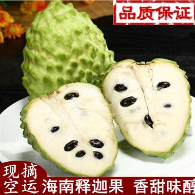 【满3斤包邮】海南三亚新鲜水果 释迦果佛头果凤梨番荔枝标价1斤