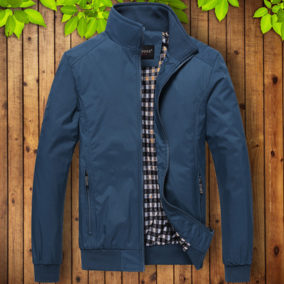 立领jacket宽松爸爸装青年商务夹克男士春季外套薄款25 30~40岁
