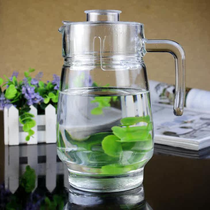 无铅玻璃水壶 冷水壶 果汁壶 凉水壶 扎壶 茶壶 水具套装 包邮