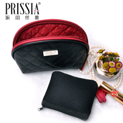 派丽丝雅24小号专业化妆包，菱格手拿包便携彩妆收纳包化妆袋