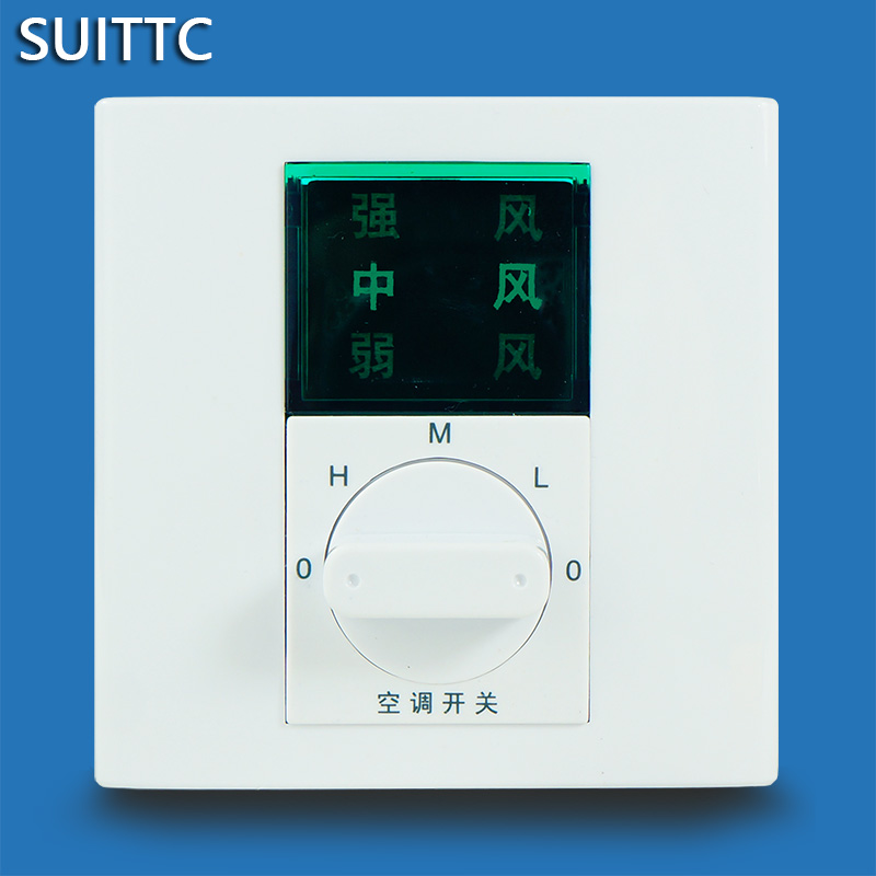 Central air-conditioning Fan coil unit Three-speed switch Xinyuan SUITTC thermostat 8013 Air conditioner temperature controllerin the Electronic/Electrician , Smart Home System , Electrical control system , Air conditioning control panel category - from Buy2taobao.com to provide professional Taobao agent buy service
