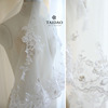 象牙白银线刺绣蕾丝花边，服装辅料b5婚纱礼服，蕾丝贴花补丁材料