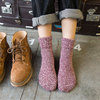 袜子女冬加绒棉袜冬季加厚毛线袜纯棉中筒袜，女袜秋冬长筒厚袜长袜