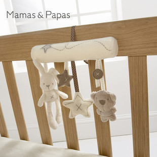 mamas&papas同款兔子，婴儿音乐车挂床绕安全座椅挂件毛绒玩具床挂