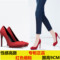上下架计划:2015春季ZARA新品新娘婚鞋红色性感防水台高跟鞋女浅口细跟单鞋女