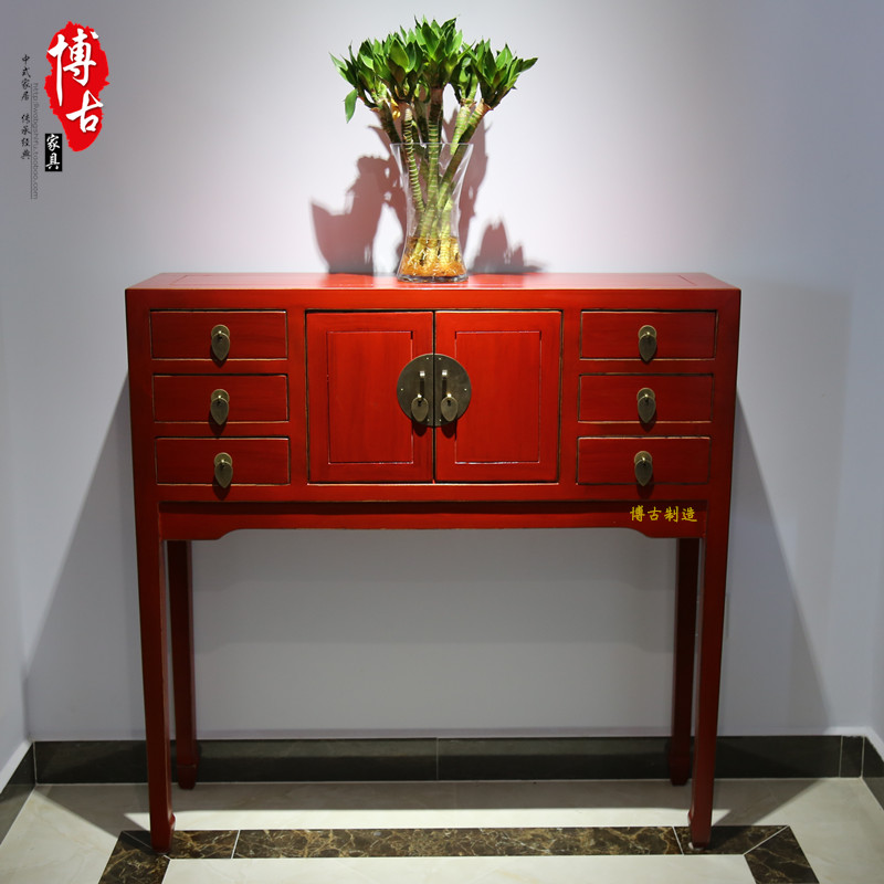 Bogut Entrance closet All solid wood Entrance station modern New Chinese classical Old elm furniture Console Tablesin the Residential furniture , Cabinet , Foyer/Entrance cabinet category - from Buy2taobao.com to provide professional Taobao agent buy service