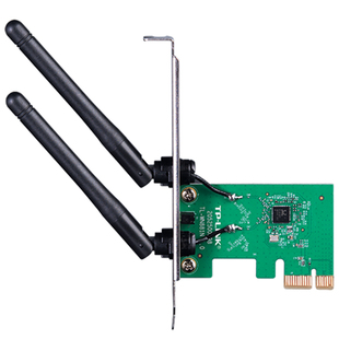 TP-LINK TL-WN881N 无线PCI-E网卡 台式机电脑内置无线网卡 300Mbps 无线WiFi信号接收器模拟AP发射器