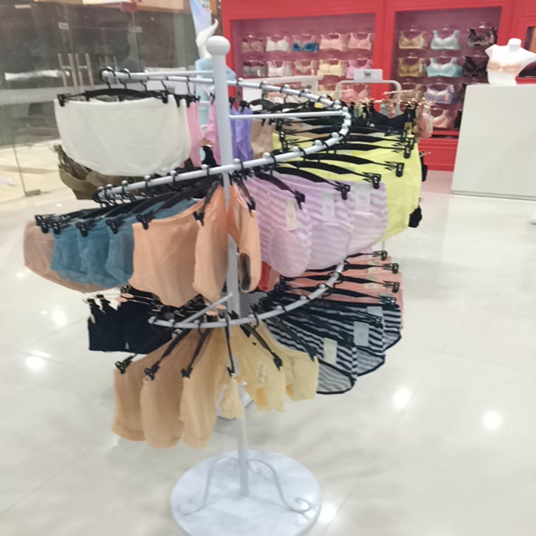 安全裤衣架内衣展示架文胸架内裤架落地式圆形旋转服装中岛货架|ruв категории коммерческий/офисная мебель, полки/витрина, белье шельфа - от Buy2taobao.com для оказания профессиональной услуги покупки агента Taobao