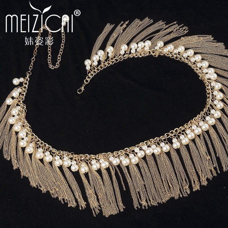 Zicai Belly dance waist chain Drill chain 2019 new pattern Indian dance waist chain tassels Pearl Waist chainin the Sports/Yoga/Fitness/Fans supplies , Dance/Aerobics/Gymnastics , Belly dance , Belly Dance Accessories category - from Buy2taobao.com to provide professional Taobao agent buy service