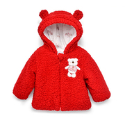 女童冬季保暖外套儿童，夹棉加厚上衣婴儿冬装外出服宝宝棉衣外套