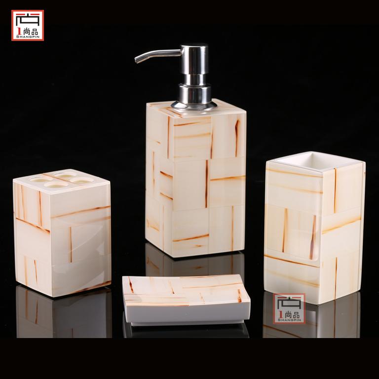 bathroom Four piece suit European style Beige ox horn Shower Room Teeth Wash and rinse Wedding Shower Room bathroom Supplies suitin the Family/Personal Cleaning Tools , Sanitary appliances/Bathroom accessories , Toiletries Kit category - from Buy2taobao.com to provide professional Taobao agent buy service