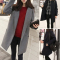 上下架计划:欧洲站2014冬装新款女装韩版修身中长款毛呢外套呢子开衫大衣潮