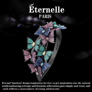法国eternelle奥地利水晶时尚，发箍欧美杂志，款蝴蝶发箍生日礼物