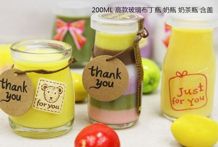 烘焙模具 200ML大口玻璃布丁瓶酸奶瓶带盖耐高温可入烤箱2款可选|msdalam kategori dapur/memasak Appliances, barbeku/bakeware, perkakas dapur penaik DIY, perkakas baking lain - dari Buy2taobao.com untuk memberikan perkhidmatan ejen Taobao profesional membeli