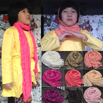 Korean Edition Autumn and winter new pattern Solid fold Twist Scarf Cotton and hemp children scarf men and women baby scarfin the Children/Baby/Family fitted , Hat/Muffler/Masks/Gloves/Earmuffs/Booties , Muffler category - from Buy2taobao.com to provide professional Taobao agent buy service