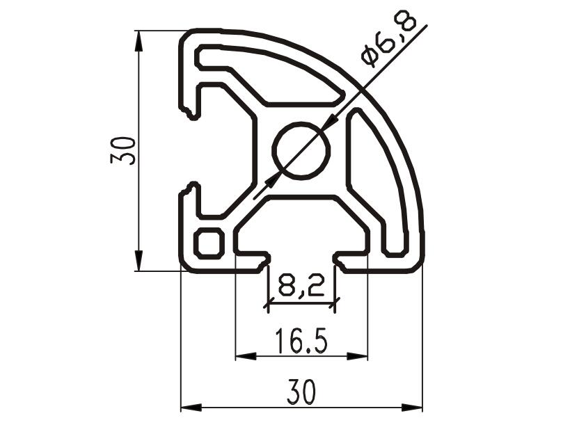 Aluminum profile 3030R aluminium alloy Aluminum square tube Profiles European standard Bracket frame diy Aluminum material Industrial Chassisin the Hardware/Tool , Aluminum , Industrial aluminum category - from Buy2taobao.com to provide professional Taobao agent buy service