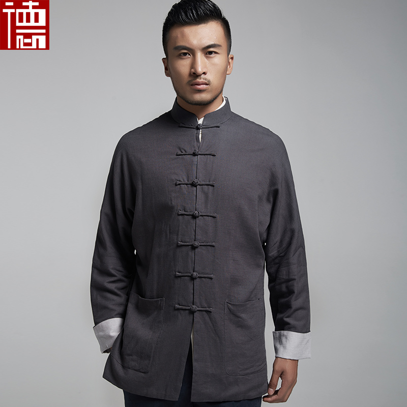朴天 大码唐装男外套 亚麻纯中式传统连肩上衣中国风原创自产|msdalam kategori Pakaian Lelaki, pakaian kebangsaan - dari Buy2taobao.com untuk memberikan perkhidmatan ejen Taobao profesional membeli