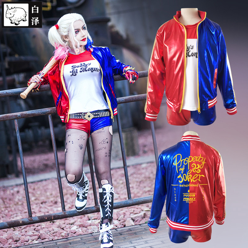 白泽自杀小队小丑女COS服装全套道具哈莉·奎茵cosplay女装表演服在类目 模玩/动漫/周边/cos/桌游, Cosplay服饰/道具/服务, Cosplay女装中 - 来自Buy2taobao.com提供专业的淘宝代购服务