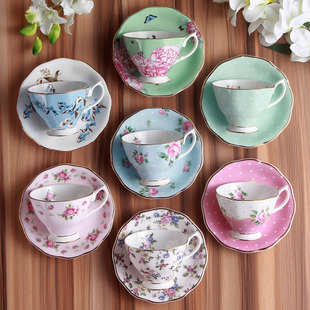 英式下午茶具royal欧式骨瓷，咖啡杯红茶杯，复古陶瓷茶杯田园风杯子