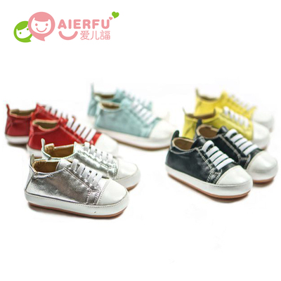 AEF小羊皮高档手工鞋男宝宝女童秋鞋2016新款韩版1-4岁懒人休闲鞋