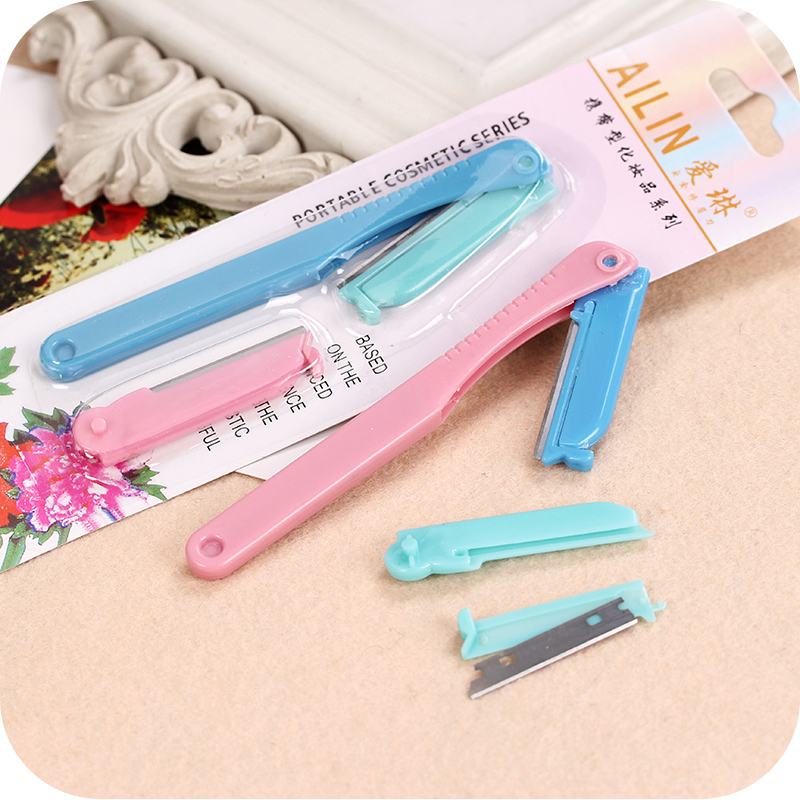 the republic of korea suit Japan Eyebrow Trimmer Relaxed Eyebrow With Replacement blades made for females one word beginner Scraping eyebrow knifein the Home Daily , Body/Lose weight/Modeling/Increased equipment , Beauty Tools category - from Buy2taobao.com to provide professional Taobao agent buy service