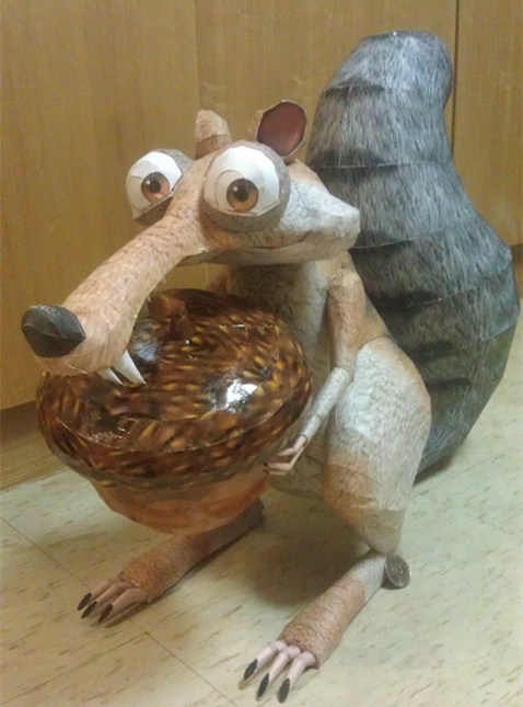 Paper devil 3D Paper Models DIY Paper Models Toys Glacial Ice Age Squirrels Cuitein the Play mode/Anime/Periphery/cos/Board games , Molded/Paper Models , Other types of paper mold category - from Buy2taobao.com to provide professional Taobao agent buy service
