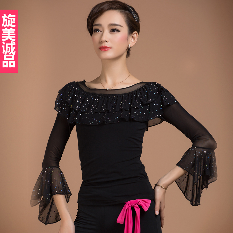 新款 舞蹈服 女式广场舞上衣拉丁舞上装,旋美诚品 y939超漂亮