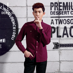 春季欧美风格男装百搭衣服男帅气修身型休闲商