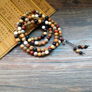 佛系禅意民族彩色多宝菩提手链，108颗多层佛珠手串，男女文艺保平安